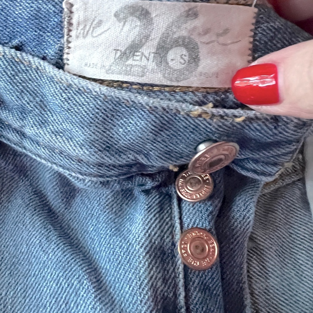Free People x We The Free Maggie Straight Jean in Faded Blue Size 26 - Picture 3 of 12